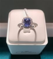 Anello Miluna Donna in Oro bianco Tanzanite 1.3 Ct LID3509 - LID3509